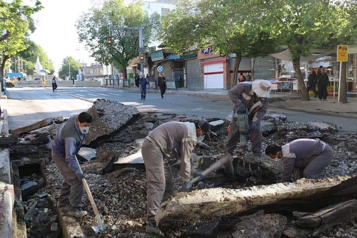پیاده راه خیابان فردوسی سنندج