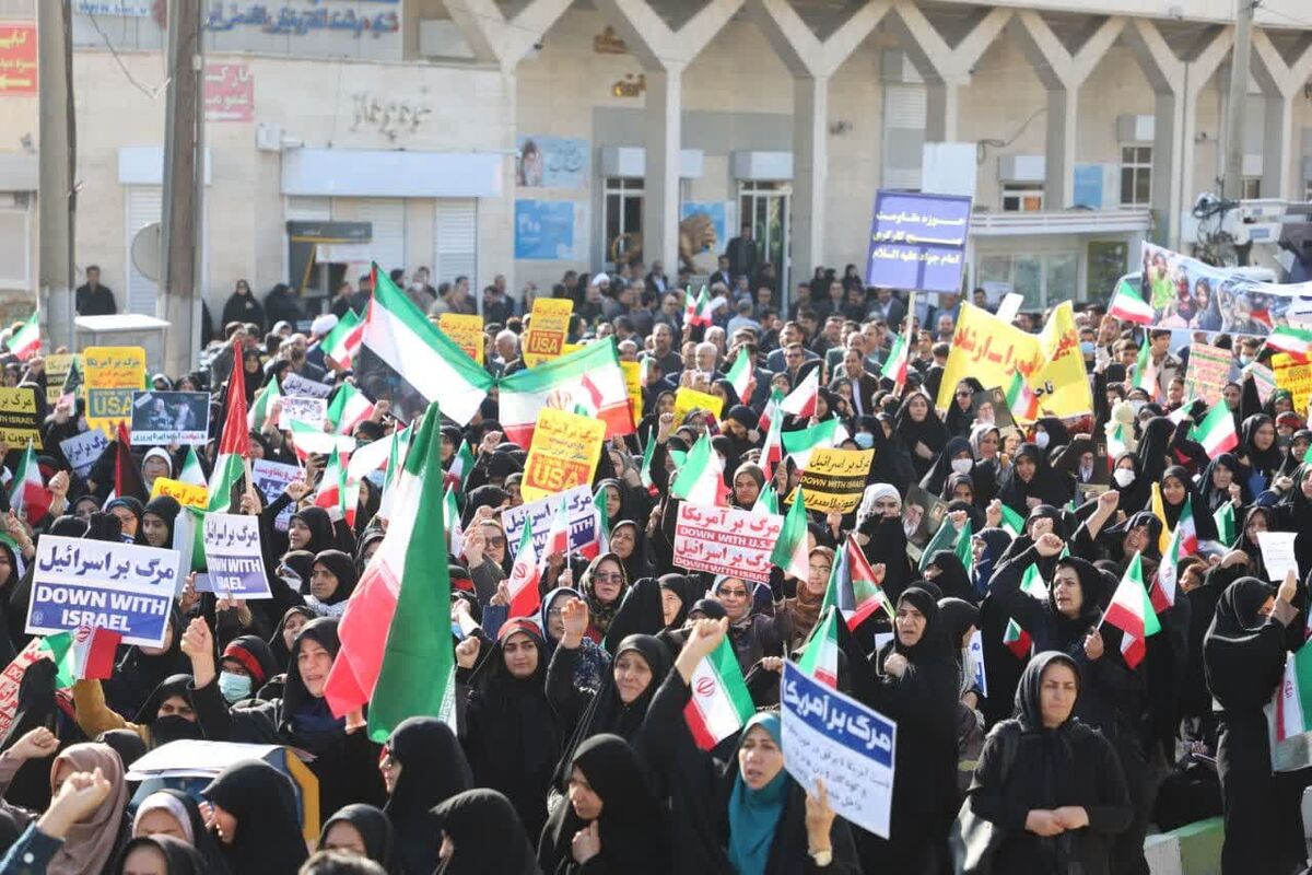 راهپیمایی مردم کرمانشاه