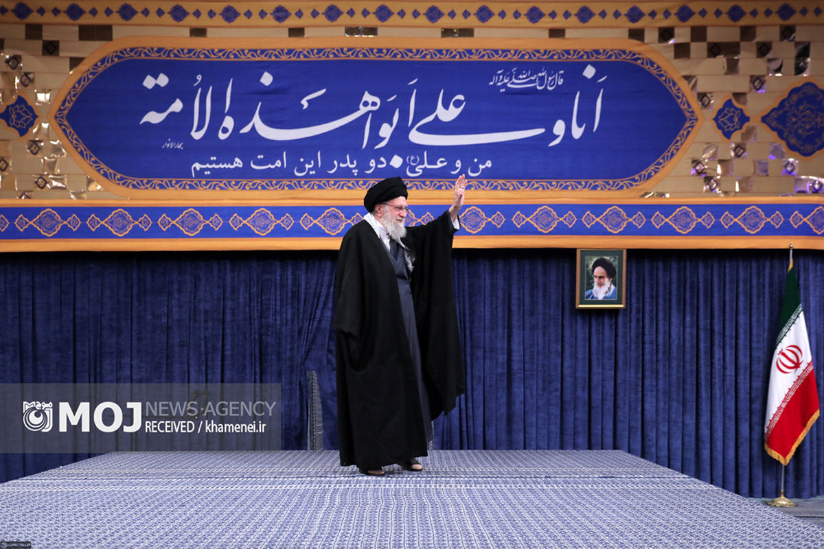 دیدار خانواده شهدای اقتدار با رهبر انقلاب در روز میلاد امیرالمومنین علیه‌السلام