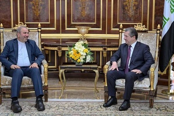 سفیر ایران با نخست‌وزیر اقلیم کردستان عراق رایزنی کرد