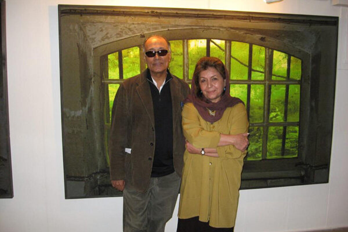 عباس کیارستمی و لیلی گلستان