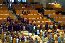 ترک سالن سخنرانی سازمان ملل توسط دیپلمات‌ها همزمان با صحبت نتانیاهو