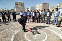 کلنگ‌زنی دبیرستان نمونه دولتی «خِرَد» در قشم همزمان با دهه فجر