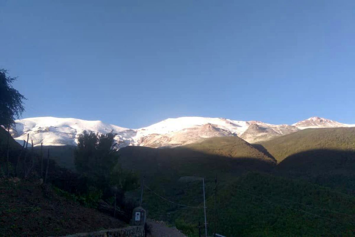 بارش برف در ارتفاعات کندلوس - اردیبهشت 1401