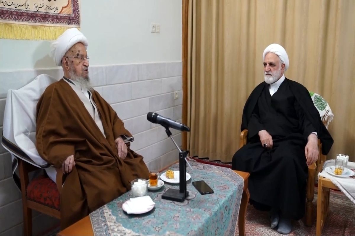 رئیس قوه قضاییه در دیدار با آیت‌الله مکارم شیرازی