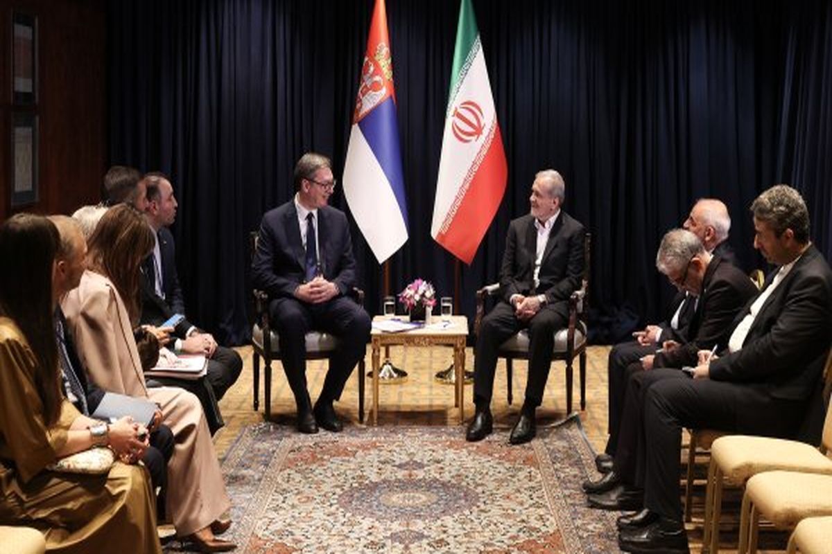 دیدار روسای جمهور ایران و صربستان