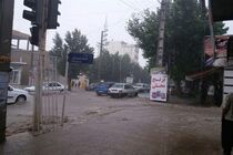 سیلاب سبب آبگرفتگی معابر گنبدکاووس معابر شد