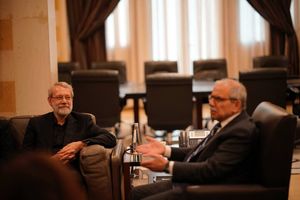 لاریجانی و نواف سلام با یکدیگر دیدار کردند