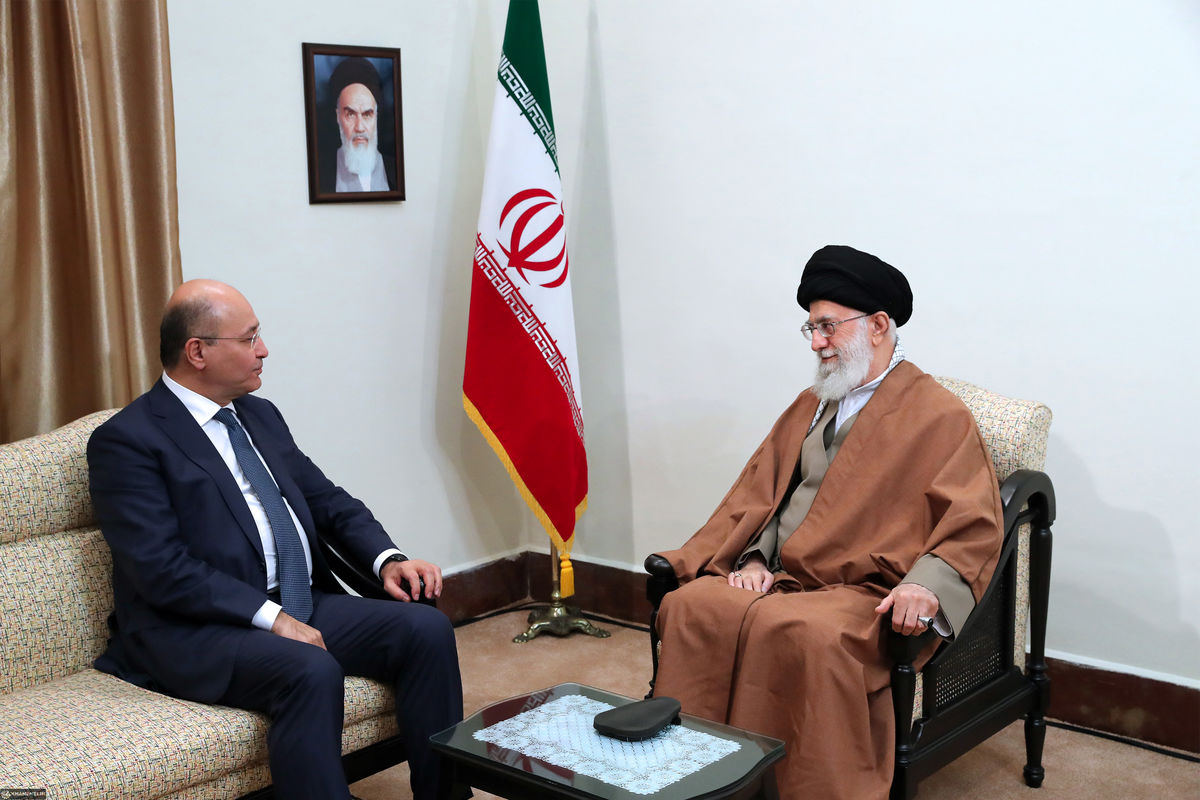 دیدار رییس جمهوری عراق با رهبر معظم انقلاب