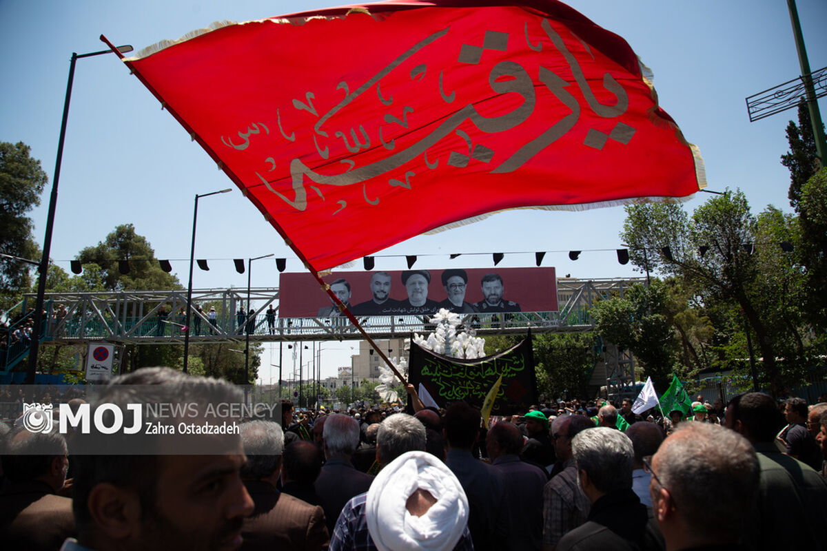 مراسم تشییع و تدفین پیکر شهید حسین امیرعبداللهیان وزیر امور خارجه در شهر ری