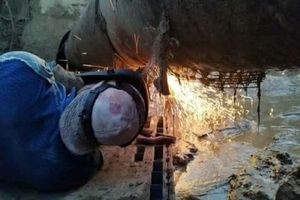 قطعه نخست خط لوله انتقال گاز سرخون بندرعباس تعمیر شد