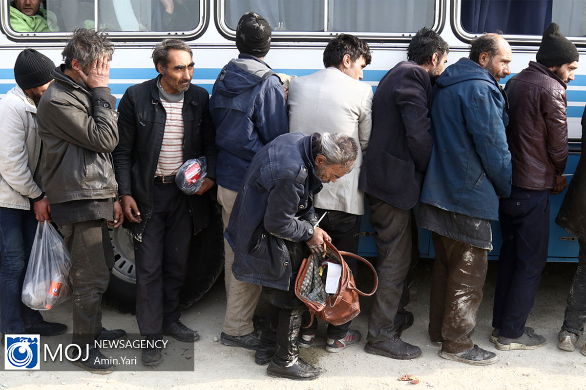 جمع آوری دوباره معتادان متجاهر از دره فرحزاد