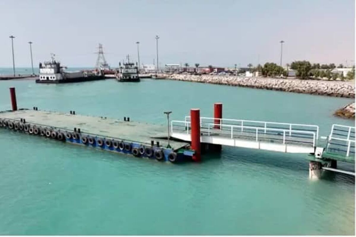 اسکله فلزی شناور 