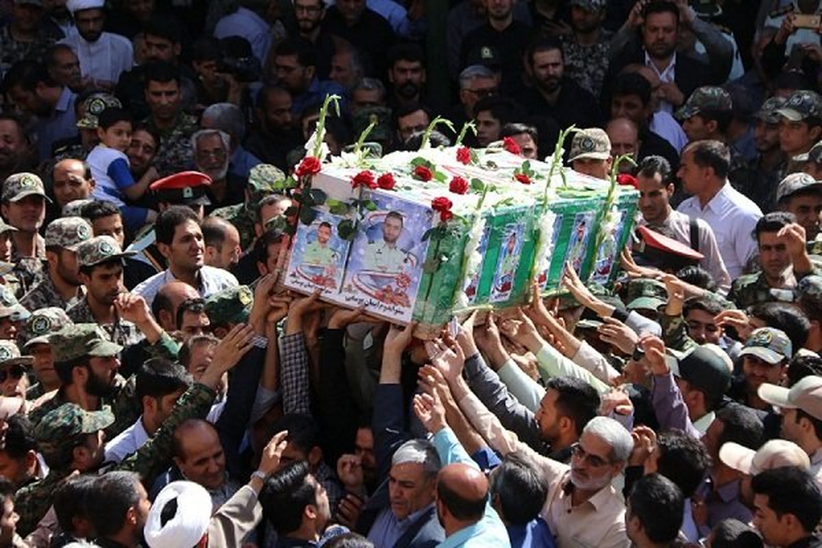 اصفهان- تشییع شهدای مدافع امنیت