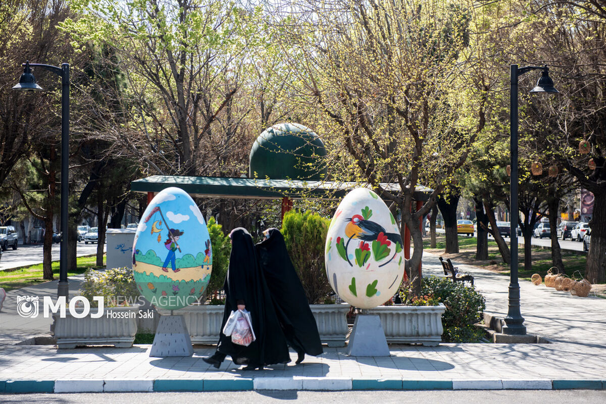 نصب المانهای نوروزی در سطح شهر تهران