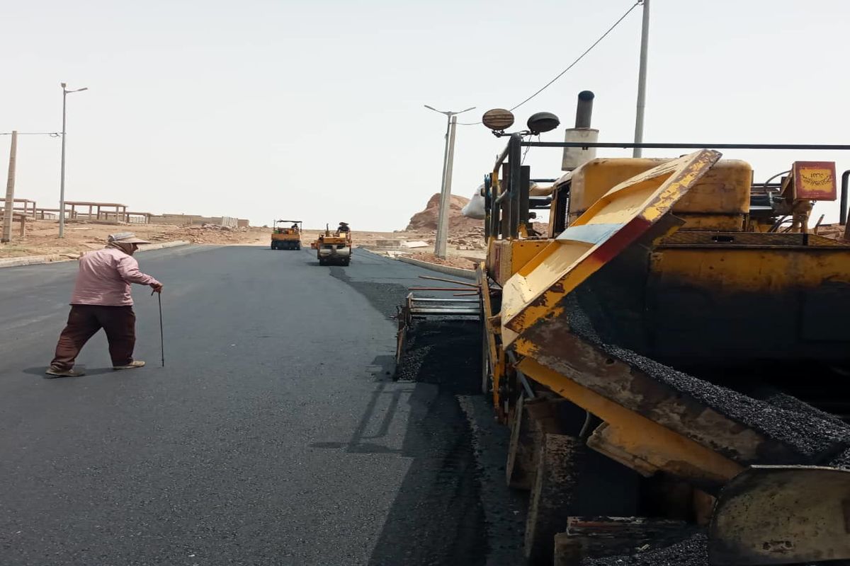 آسفالت شوارع و معابر شهرک صنوف