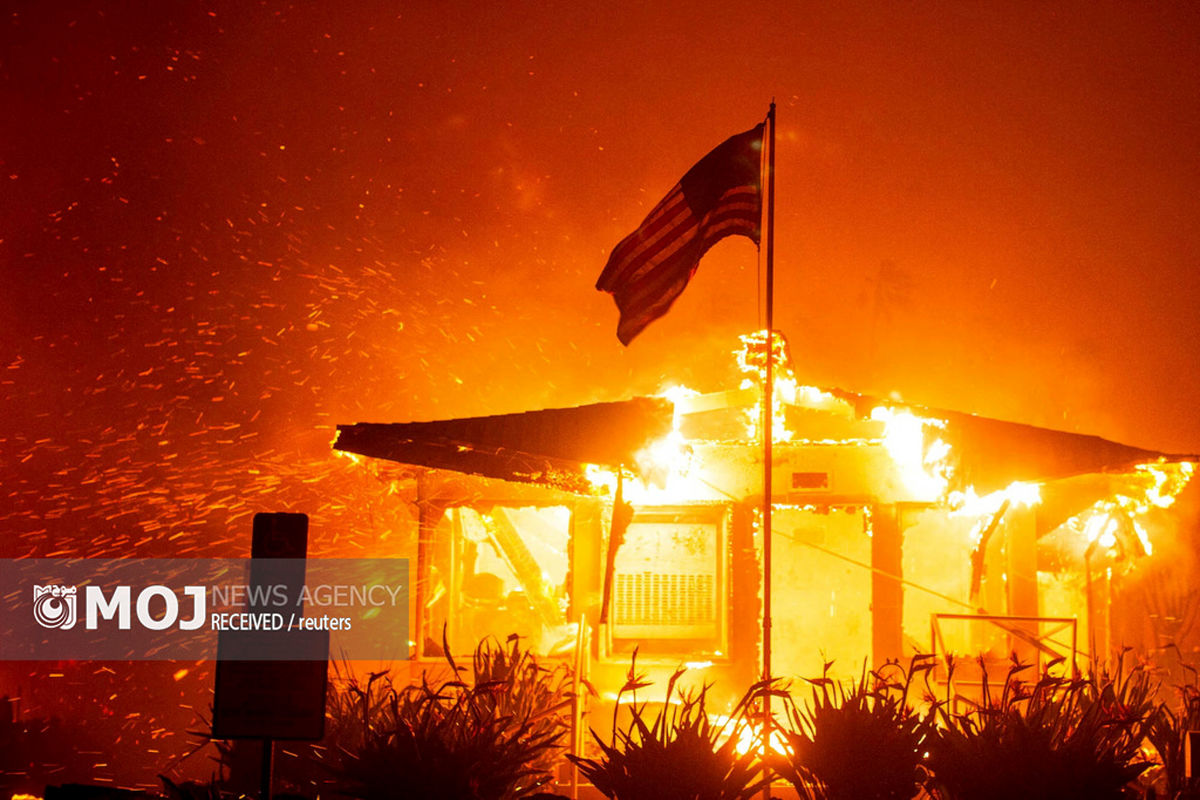 تصاویر ترسناک آتش سوزی لس آنجلس