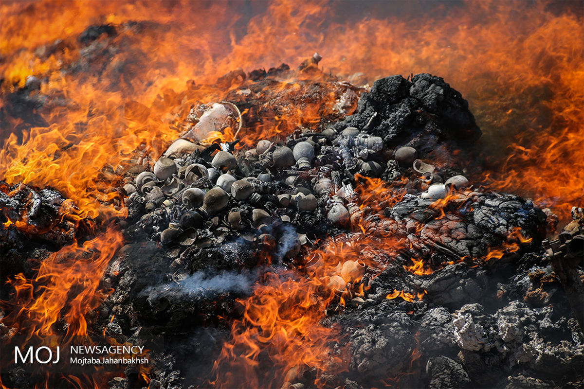 امحاء بیش از  ۴۰ تن مواد مخدر در اصفهان