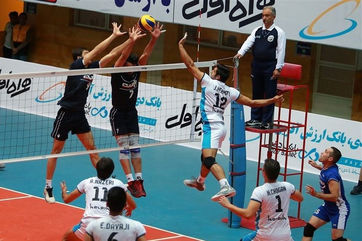 نیم فصل دوم تیم والیبال رعدپدافند هوایی کاشان