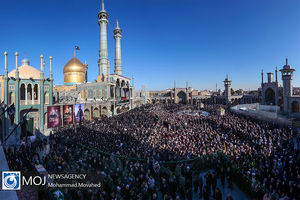 تشییع پیکر شهید ترور شهروز مظفری نیا در قم