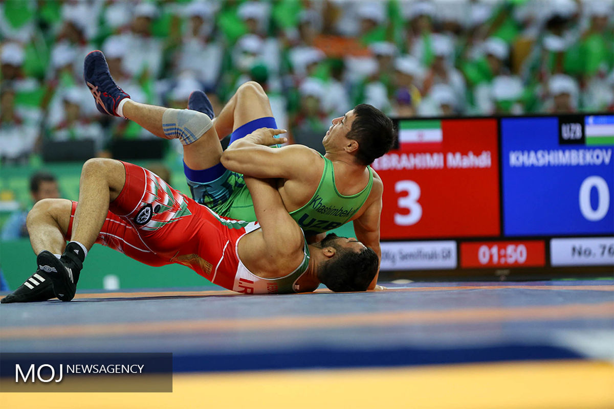 مسابقات کشتی فرنگی داخل سالن ترکمنستان