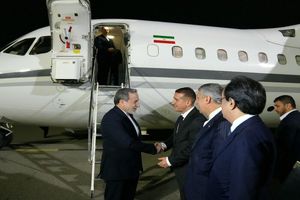 وزیر امور خارجه جمهوری اسلامی ایران وارد باکو شد