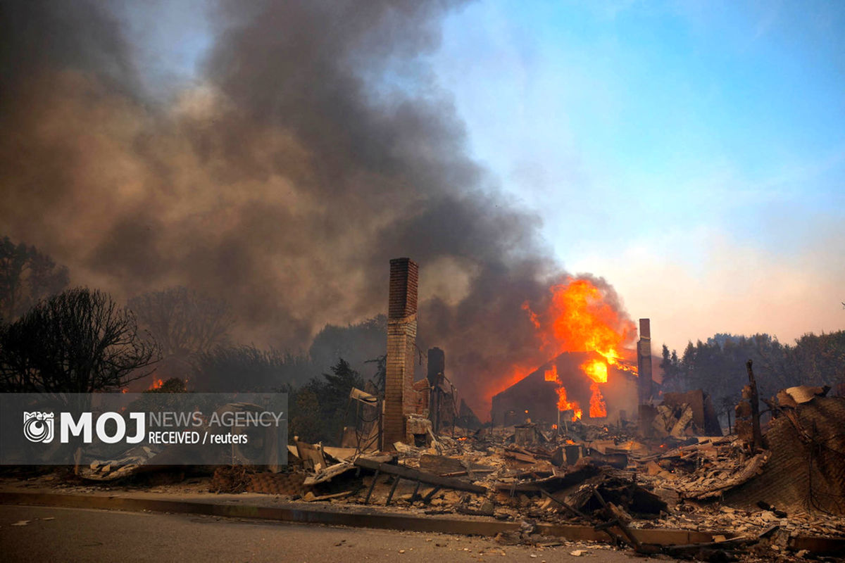 تصاویر ترسناک آتش سوزی لس آنجلس