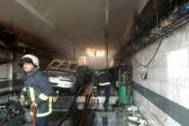 کارگاه تعمیر خودرو دچار حریق شد