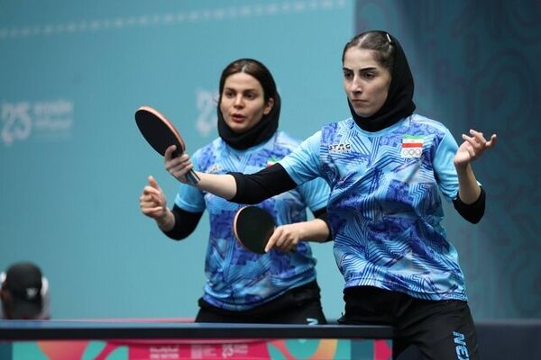 طلای درخشان برای تیم پینگ‌پنگ زنان ایران در بازی‌های کشورهای اسلامی