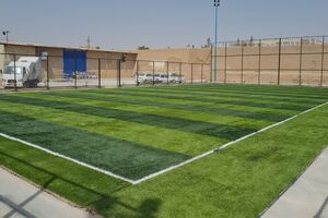 بهره برداری زمین چمن درون محله ای در منطقه چهار شهرداری یزد