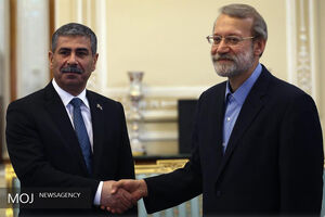 دیدار وزیر دفاع جمهوری آذربایجان با رییس مجلس شورای اسلامی
