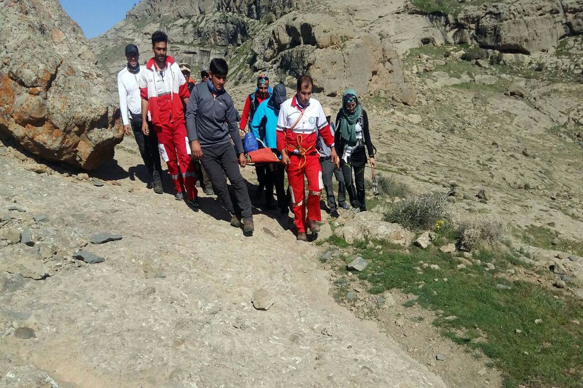سقوط کوهنورد زن از ارتفاعات شهرستان اسکو