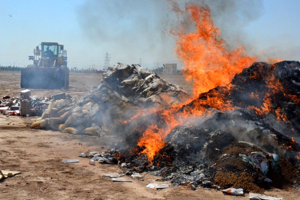 امحا کالای قاچاق _شیراز