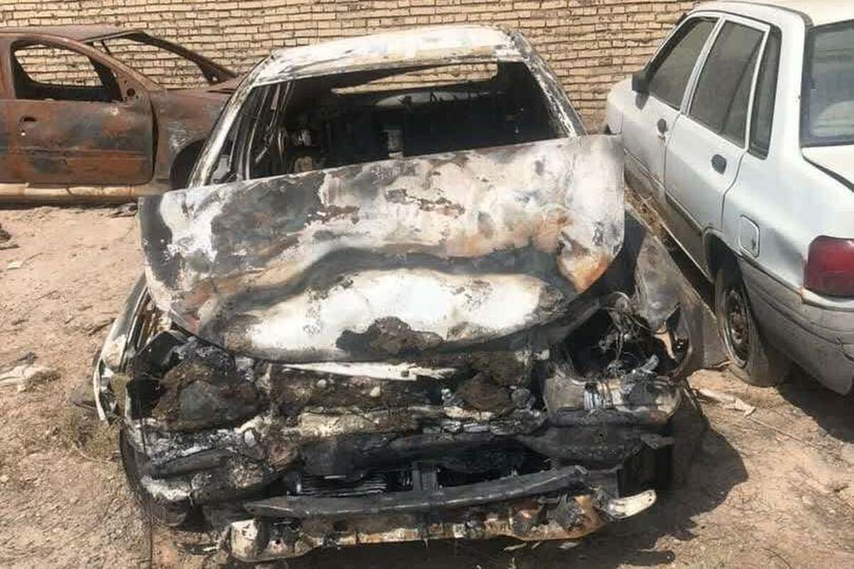 آتش سوزی بنگاه خودرو