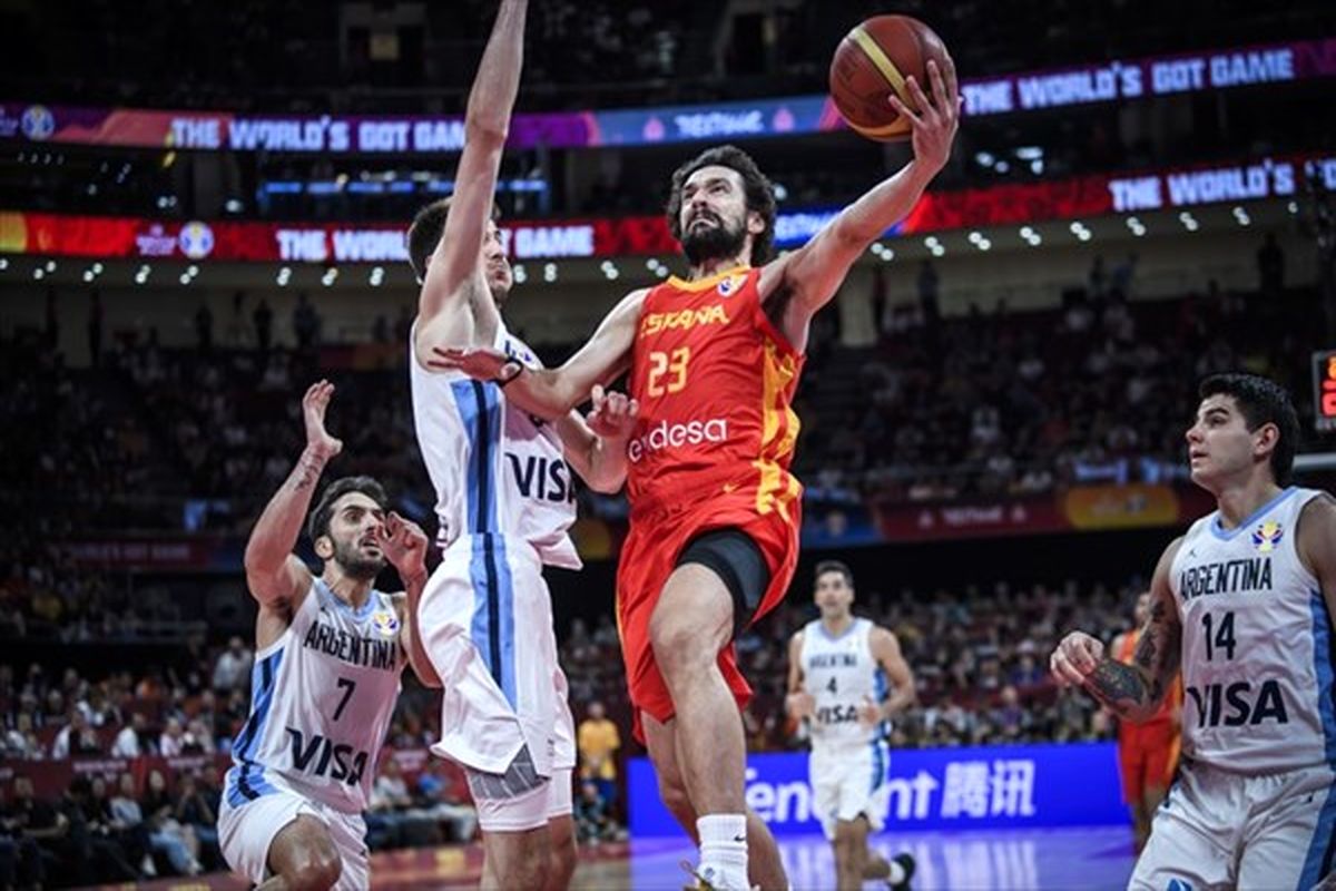 بازی بسکتبال اسپانیا و آرژانتین