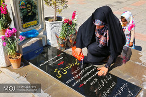 آغاز سال نو در  کنار خانواده شهید مدافع حرم 