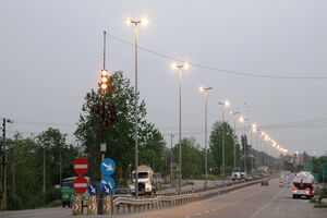 روشن شدن 10 کیلومتر از راه های مازندران