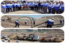 حضور گسترده شرکت آب و فاضلاب استان مرکزی در مانور مقابله با زلزله