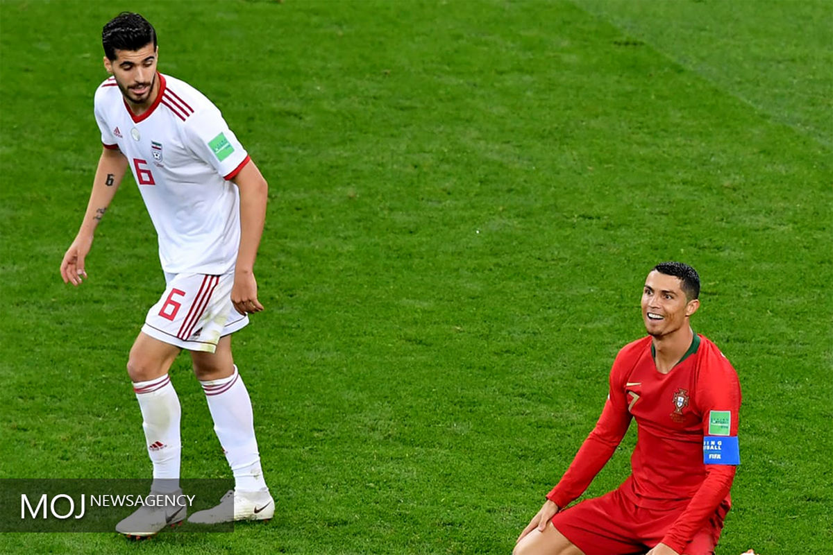 دیدار تیم‌های ایران و پرتغال