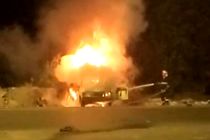 یک کشته در اثر آتش سوزی یک وانت پیکان در محور مورچه خورت- میمه