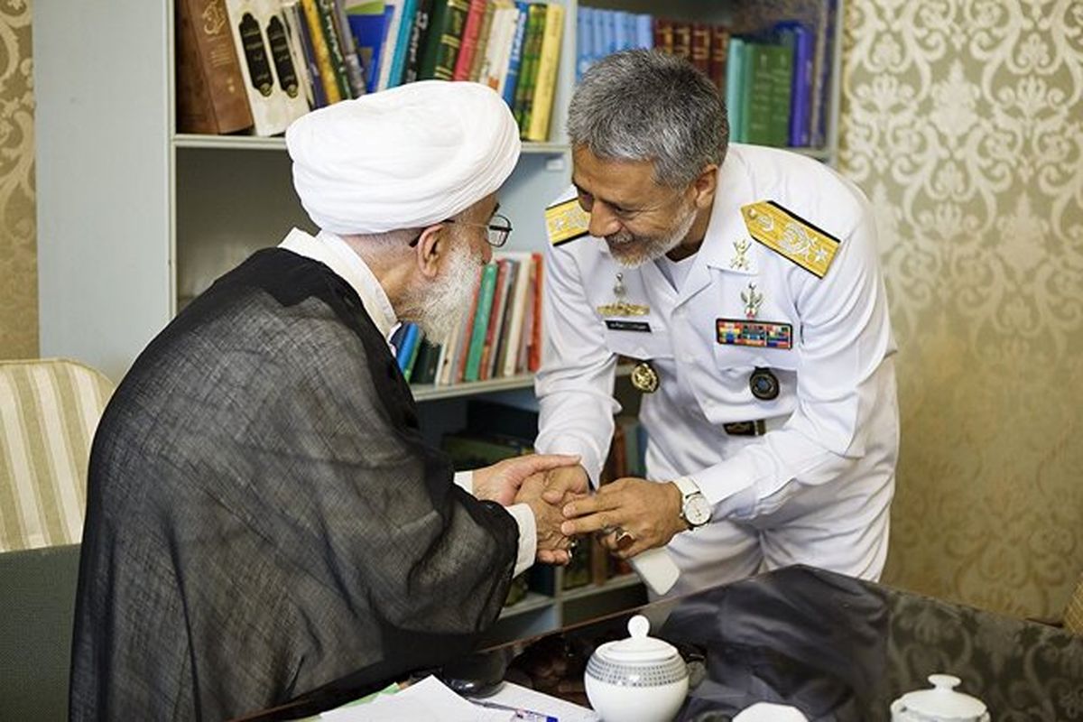 دیدار دریادار سیاری با آیت الله جنتی