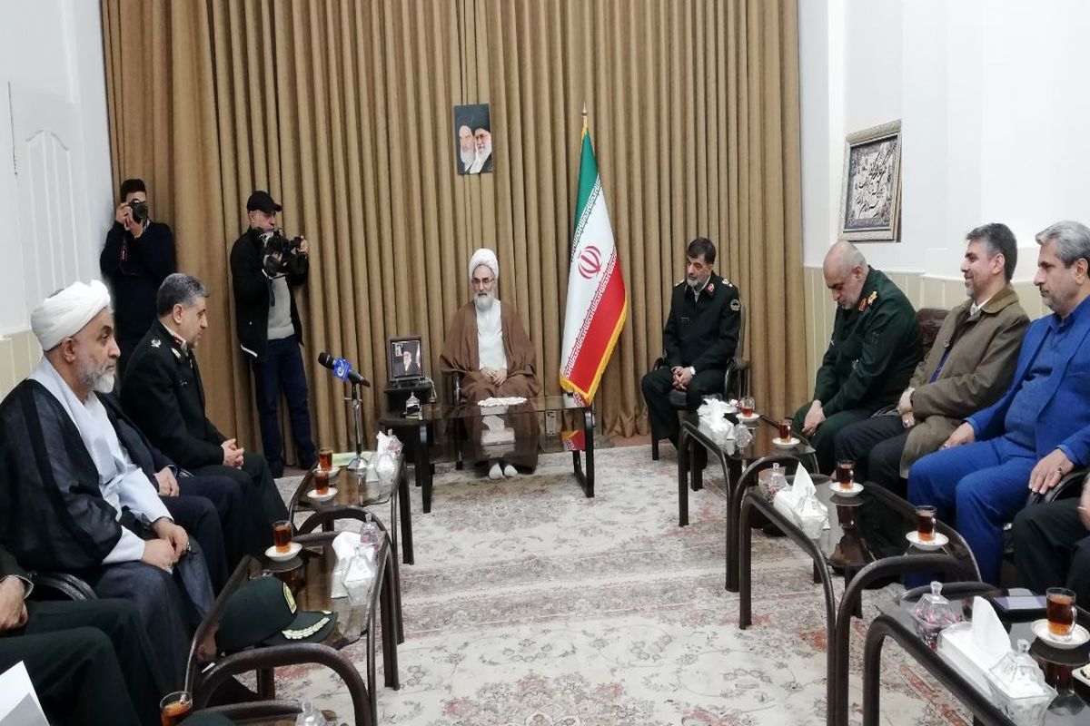 دیدار سردار رادان با آیت الله فلاحتی