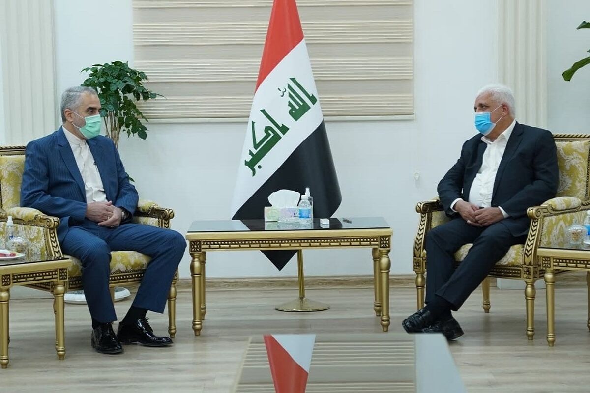دیدار رئیس حشد الشعبی با معاون وزیر دفاع ایران