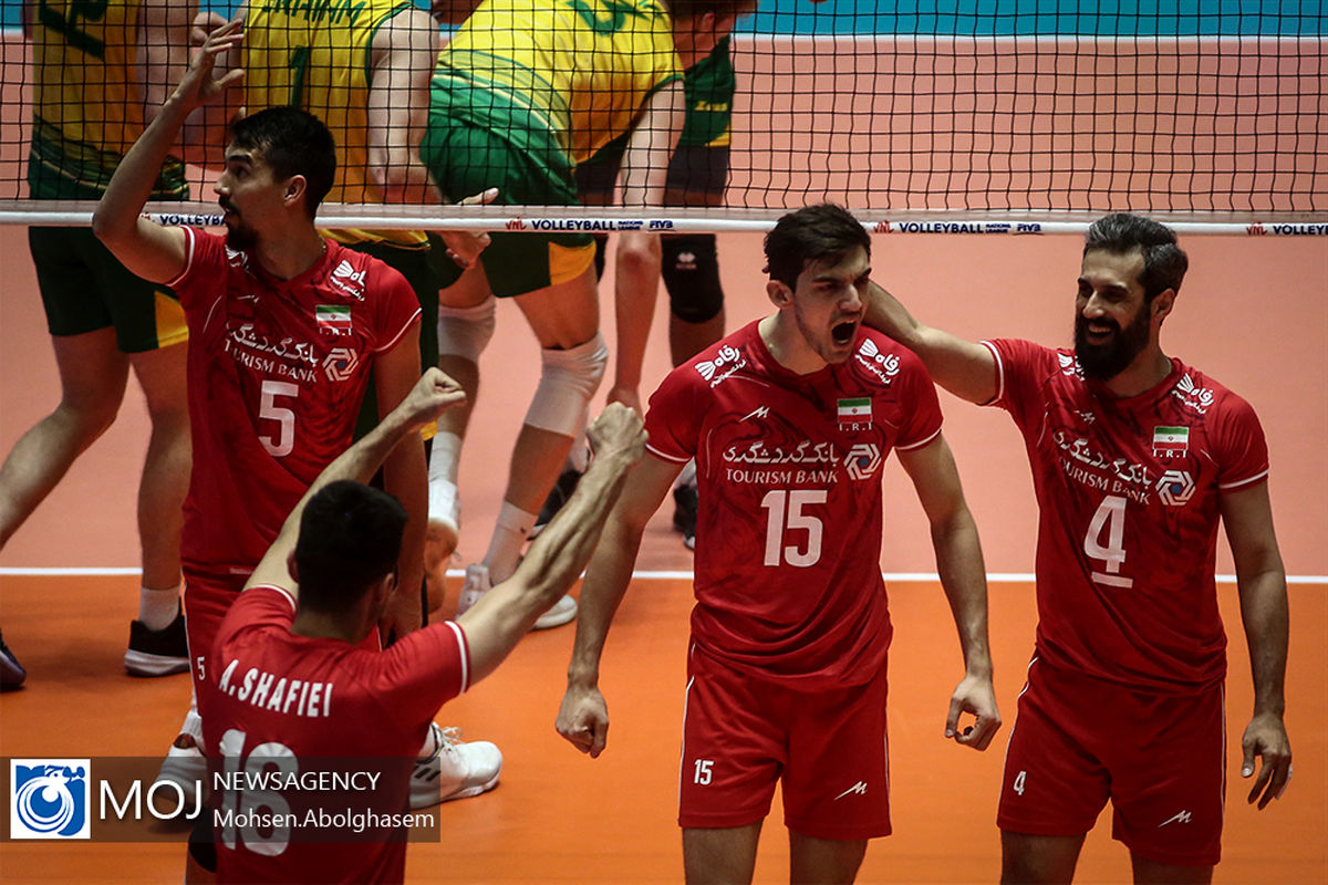 دیدار تیم های ملی والیبال ایران و استرالیا