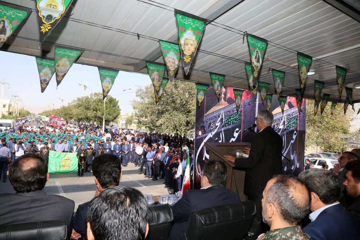 مراسم بدرقه کاروان موکب احمدبن موسی(ع)