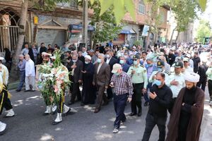 پیکر شهید مهدی کامور آستانه در زادگاهش تشیع شد