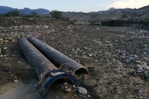 آسیب سیل به تاسیسات آبرسانی سیریک/ برآورد 17 میلیارد ریال خسارت