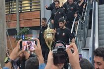 بازگشت تیم ملی کشتی آزاد ایران پس از قهرمانی جهان به تهران