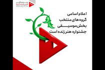 اسامی گروه‌های منتخب بخش موسیقی جشنواره «هنر زنده ‌است» اعلام شد