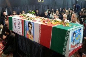 تشییع پیکر پاک شهید دفاع مقدس تفحص شده در لنگرود